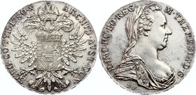 Austria Thaler 1780 SF Restrike

KM# T1; Silver; Maria Theresia; Comes with Nice Red Leather Box