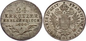 Austria 24 Kreuzer 1800 A - Wien

KM# 2148; Silver; Franz II; Well Preserverd Coin