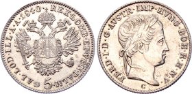 Austria 5 Kreuzer 1840 C - Prague

KM# 2196; Silver; Ferdinand I; UNC