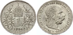 Austria 1 Corona 1894

KM# 2804; Silver; Franz Joseph I; UNC