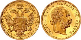 Austria 1 Ducat 1914

KM# 2267; Gold (.986) 3.49g 20mm; Franz Joseph I