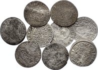 Austria-Hungary Lot of 9 Coins

3 Kreuzer 1674-1707; Silver