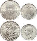 Europe Lot of 2 Coins

Yugoslavia 20 Dinara 1938 & Portugal 50 Escudos 1969; Silver