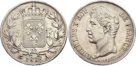 France 5 Francs 1828 A

KM# 728.1; Silver; Charles X