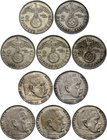 Germany - Third Reich Lot of 5 Coins

2 Reichsmark 1937-1939 A; Silver