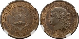 Argentina 2 Centavos 1878 Essai GENI SP64

KM# E2; Copper