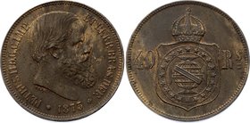Brazil 40 Reis 1873

KM# 479; Pedro II; XF+/AUNC- Mint Luster Remains