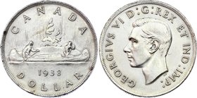 Canada 1 Dollar 1938

KM# 37; Silver; George VI