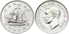 Canada 1 Dollar 1949

KM# 47; Silver; Accession of Newfoundland to Canada; George VI