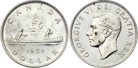 Canada 1 Dollar 1950

KM# 46; 3 Water Lines; Silver; George VI