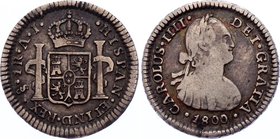 Chile 1 Real 1800 So AJ

KM# 58; Silver; Carlos IIII (Bust of Carlos IV)