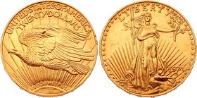 United States 20 Dollars 1921

KM# 131; Gold (.900) 33.07g •34.1mm; "Saint-Gaudens - Double Eagle" (with motto); Mintage 528,500
