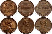 United States Lot of 3 Error Coins

1 Cent 1953, 1975; Laminate & Clipped Planchet Errors