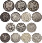 United States Lot of 7 Coins

1 Dollar 1878-1921; Silver; "Morgan Dollar"