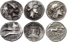 Ancient World Lot of 3 Coins Collectors Copies!

Silver, Paphlagonia & Roman Republic