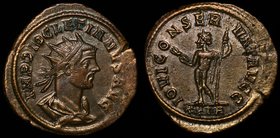 Ancient World Roman Empire AR Antoninianus 285 -286 AD

Diocletian; Ric V-2#162; Copper 3.16g; IMP DIOCLETIANVS AVG, radiate, draped, cuirassed bust...