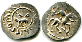 Russia Tver Denga 1461-1505 Mikhail Borisovich

ГП 7221 А, R-5.; Silver, 0,53 g.; Денга. Тверь. Михаил Борисович.