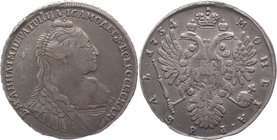 Russia 1 Rouble 1734

Bit# 113; Silver 25,8g.; Rare
