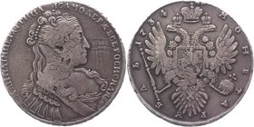 Russia 1 Rouble 1734

Bit# 90; Silver 25,4g.; Rare