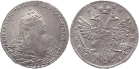 Russia 1 Rouble 1740

Bit# No; Silver 25,8g.; Rare