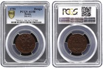 Russia Denga 1751 PCGS AU 58

Bit# 412