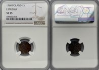 Russia - Poland 1 Solid E. Prussia 1760 NGC VF 35 R1

Bit# 794; Silver; Edge plain; Ilyin 5 rub; Rare!