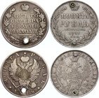 Russia 2 Roubles with Holes 1818 -1851

Silver.