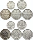 Russia Nice Lot of 5 Coins

10 15 20 Kopeks 1861-1880; Silver; Better Pieces & Conditions Included