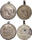 Russia Alexander III Pendant Roubles Lot 1892 -1893

Lot of 2 beautiful pendant roubles.