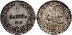 Russia - Finland 1 Markka 1890 L

Bit# 230; Silver, AUNC-.
