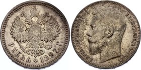 Russia 1 Rouble 1897 АГ

Bit# 41; Silver, AU-UNC. Mint luster, original patina.