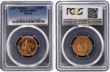 Russia - USSR 1 Chervonets 1977 ММД PCGS MS67

Y# 85; Gold (.900) 8.60g 22.6mm; Trade Coinage