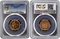 Russia - USSR 1 Chervonets 1978 ММД PCGS MS67

Y# 85; Gold (.900) 8.60g 22.6mm; Trade Coinage