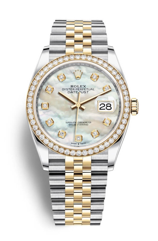 Rolex DateJust MOP Dial Diamonds Two-Tone

Brand name: Rolex

Body material: Gol...