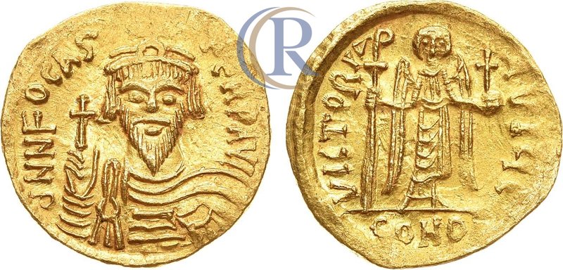 Byzantine empire. Emperor Phocas. 602-610. AV Solidus. Constantinople mint. Виза...