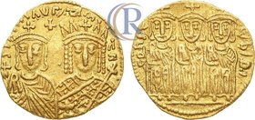 Byzantine empire. Emperor Constantine VI & Irene. 792-793. AV Solidus. Constantinople mint. Византийская империя. Император Константин VI и императриц...
