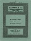 Glendining & Co. Catalogue of Russian Coins from the Collection of the late Michele Baranowsky. (Каталог русских монет из коллекции Мишеля Барановског...
