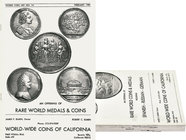 Комплект из 10 каталогов с фиксированными ценами фирмы World-Wide coins of California. Беверли-Хиллз, 1979-1982гг. Представлены каталоги № 4 (Февраль ...