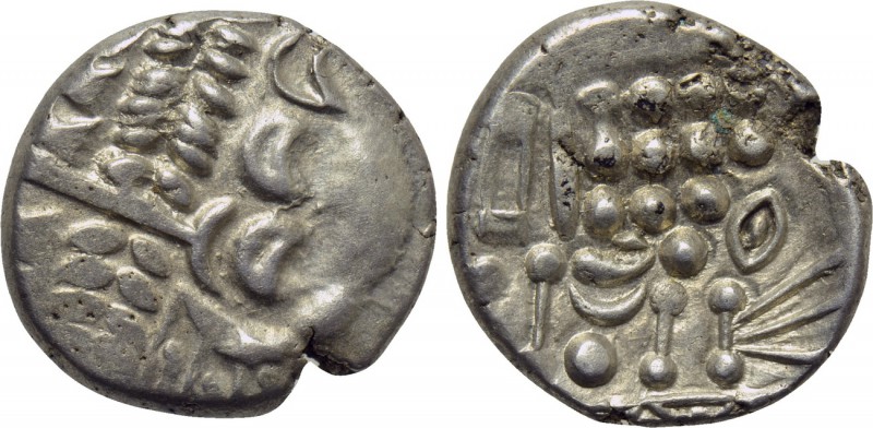 BRITAIN. Durotriges. Uninscribed. Stater (Circa 65 BC-45 AD). Durotrigan E, Abst...