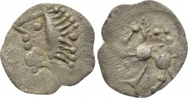 CENTRAL EUROPE. Vindelici. 1/4 Quinarius (1st century BC). Type "Manching 2".