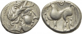 EASTERN EUROPE. Imitations of Philip II of Macedon (2nd-1st centuries BC). Tetradrachm. "Kugelwange" type.