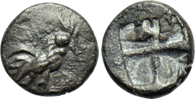THRACE. Dikaia. Trihemiobol (Circa 480-450 BC). 

Obv: Cock standing right.
R...