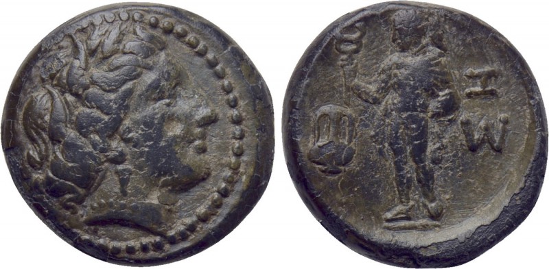 THRACE. Sestos. Ae (Circa 300 BC). 

Obv: Head of Persephone right, wearing ba...