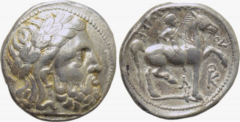KINGS OF MACEDON. Philip II (359-336). Tetradrachm. Amphipolis. 

Obv: Laureat...