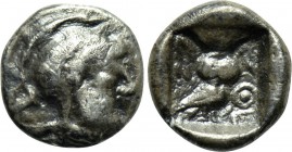 ATTICA. Athens. Hemiobol (Circa 500/490-485/0 BC).