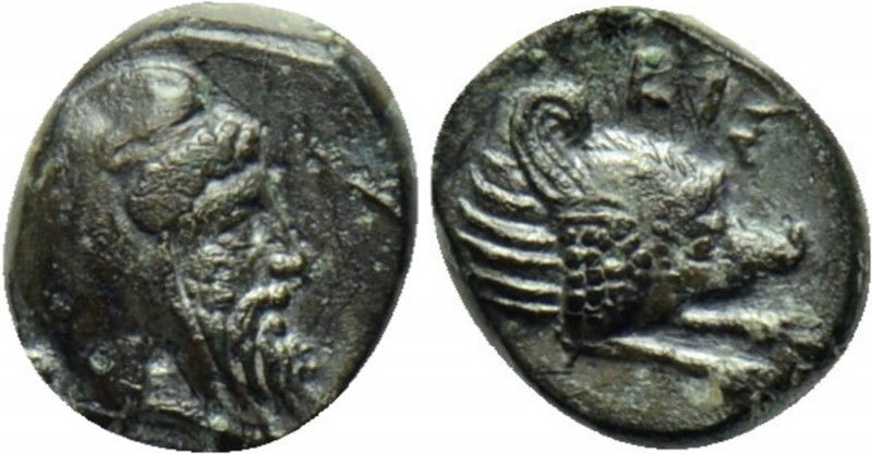 MYSIA. Kisthene. Pharnabazos (413-374/3 BC). Ae. 

Obv: Bearded head right, we...