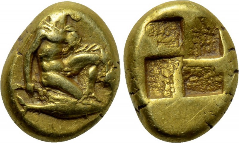 MYSIA. Kyzikos. EL Hekte (5th-4th centuries BC). 

Obv: Perseus crouching righ...