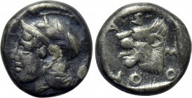 TROAS. Assos. Drachm (Circa 450-400 BC).