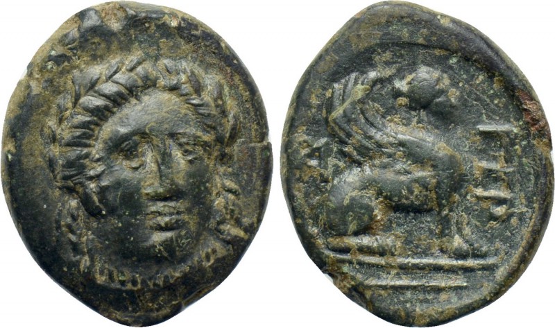 TROAS. Gergis. Ae (4th century BC). 

Obv: Head of Sibyl Herophile facing slig...