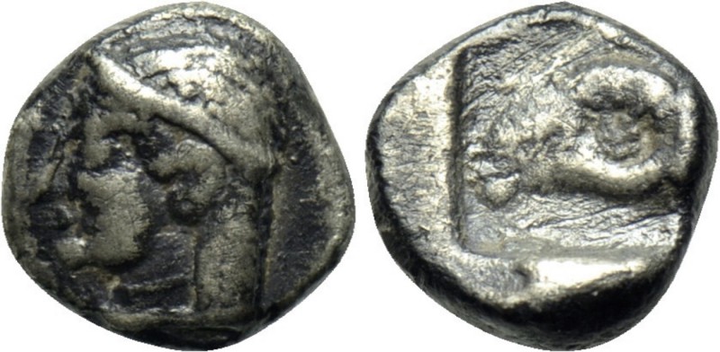 TROAS. Kebren. Obol (5th century BC). 

Obv: Archaic head (Apollo?) left.
Rev...
